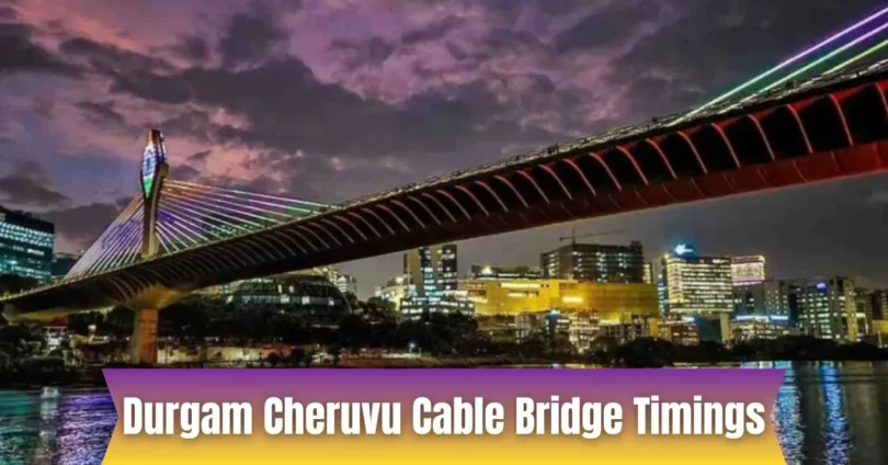 durgam cheruvu cable bridge timings