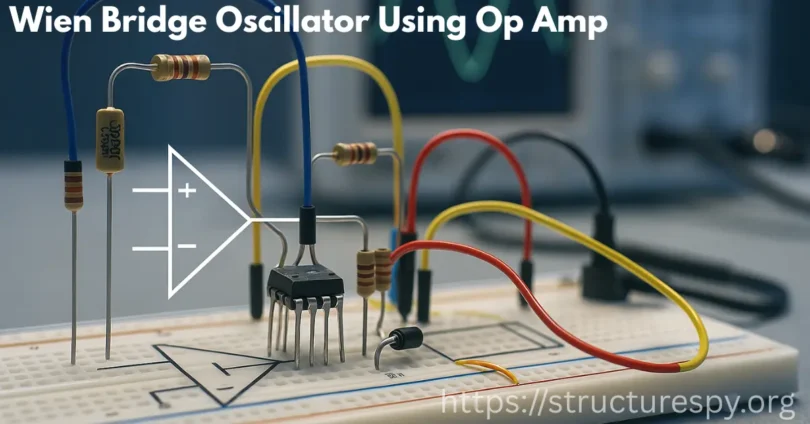 wien bridge oscillator using op amp